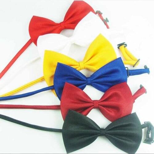 Pet Bow Tie Solid Color Bow French Bulldog Teddy Poodle Puppy Bow Tie Cat Decoration Bow Tie Cat Gentleman Style