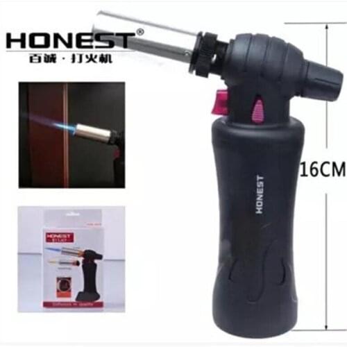 Honest Gas Lighter BC-511 Supper Strong Blue Flame Windproof Outside BBQ Ignition Tool Kitchen Accessories Cigar Lighter