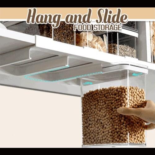 Kitchen Storage Box Food Storage Box Kitchen Supplies Grain Storage Tank Moisture-Proof Sealed Cans Transparent Organizers