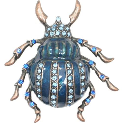 Cute Enamel Bugs Brooches for Women Vintage Insect Pins Fashion Beetle Jewelry Backpack Badges Jewelry