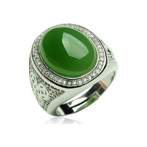 925 silver inlay and Tian Biyu egg rings and Tian lady men with retractable certificate models Silver for mens gold for women