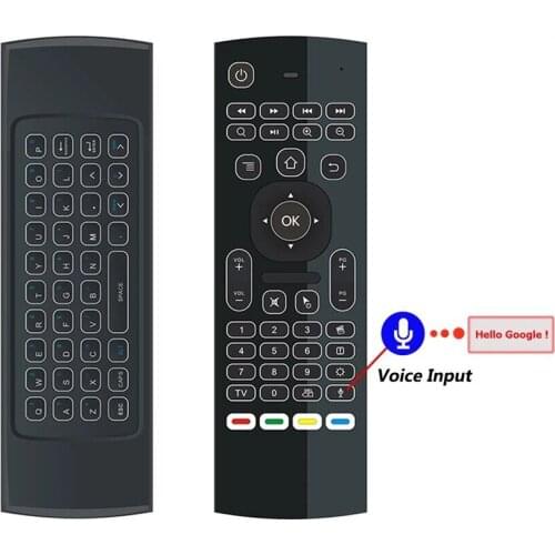 MX3 MX3-L Germany Smart Voice Backlit Poland Air Mouse IR 2.4G RF Sweden Remote Control For UK Netherlands Android TV Box