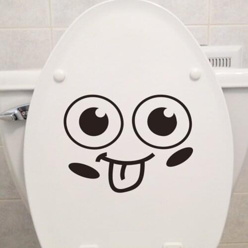 Toilet Stickers Bathroom Home Decoration W.C Vinly wall Sticker Creative Washing Room Decorations