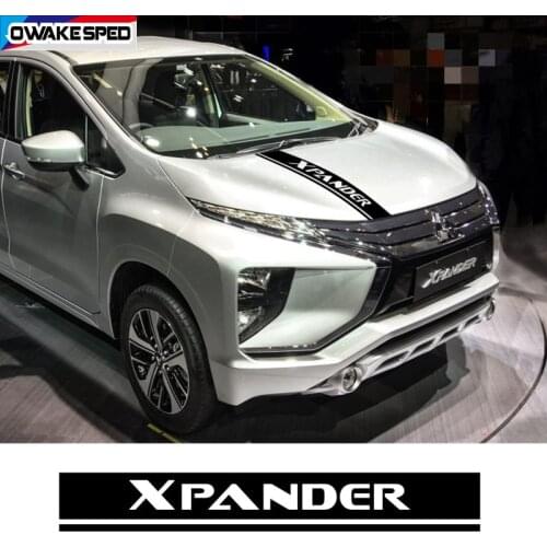 Car Hood Bonnet Sticker For Mitsubishi Xpander Corss Xpander MPV Sport Styling Stripes Auto Engine Cover Decor Vinyl Decal