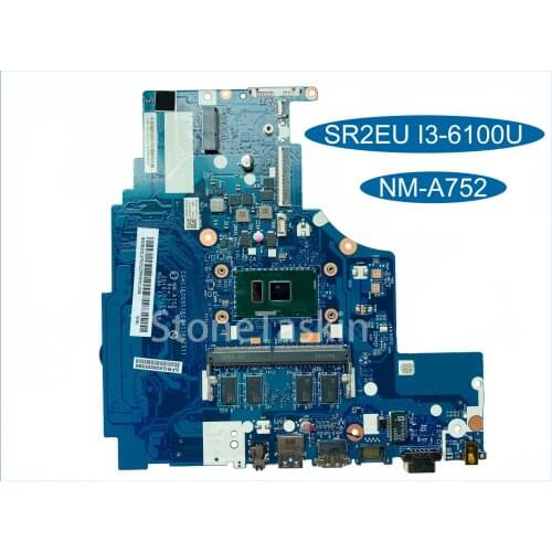 Original 5B20L37535 for LENOVO IDEAPAD 310-15ISK Laptop Motherboard CG411&CG511&CZ411&CZ511 NM-A752 SR2EU I3-6100U 100% Tested
