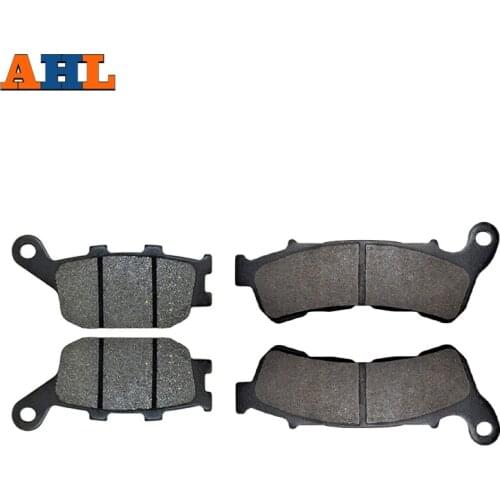 AHL Motorcycle Front & Rear Brake Pads For CBF 600 CBF600 2008 2009 NC700 NC 700 2012 2013 XL 700 Transalp 2008- 2011