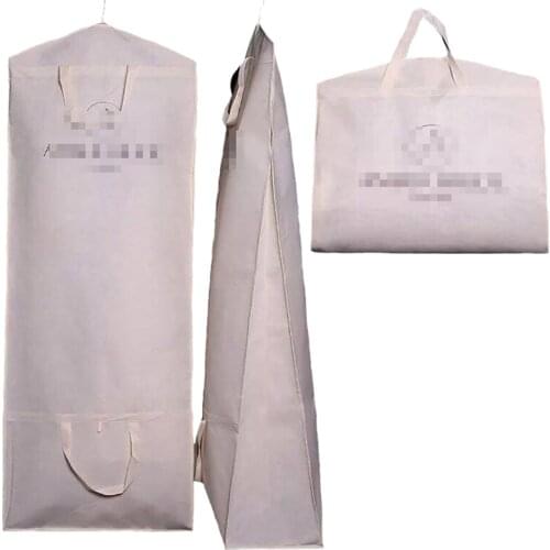 Large Size Bridal Wedding Gown Dress Garment Bags Dust Cover Travel Garment Storage Bags for Long Train Puffy Prom Wedding Gowns