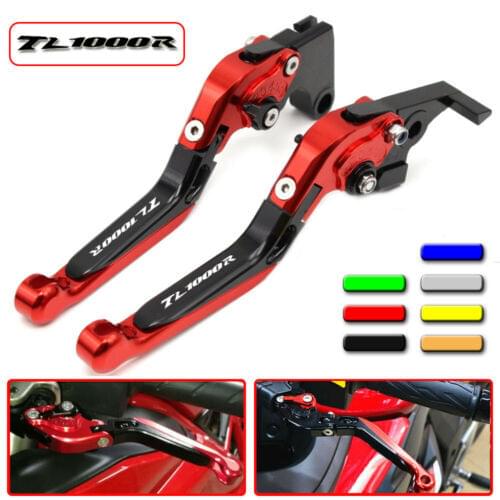 CNC Brake Handle Bar Lever Extendable Folding Adjustable Brake Clutch Levers Fort Suzuki TL1000R TL 1000 R 1998-2003