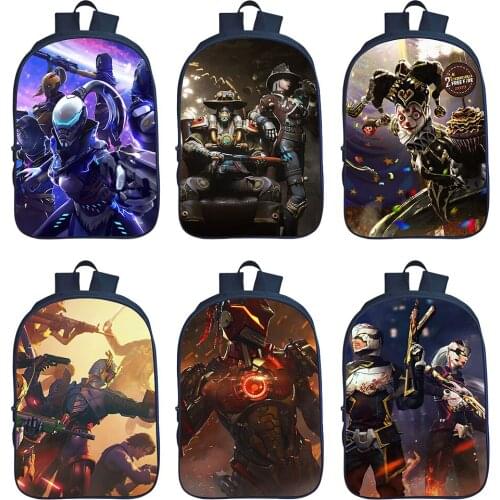 Free Fire Backpack For Boys Girls Children Cartoon Games School Bag Kids Rucksack Teens Travel Knapsack Unisex Fashion Mochilas