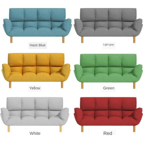 Karois Nordic Fabric Floor Sofa Bed Lazy Sofa Bedroom Small Sofa Small Apartment Double Tatami Popular Simple Folding Sofa Bed