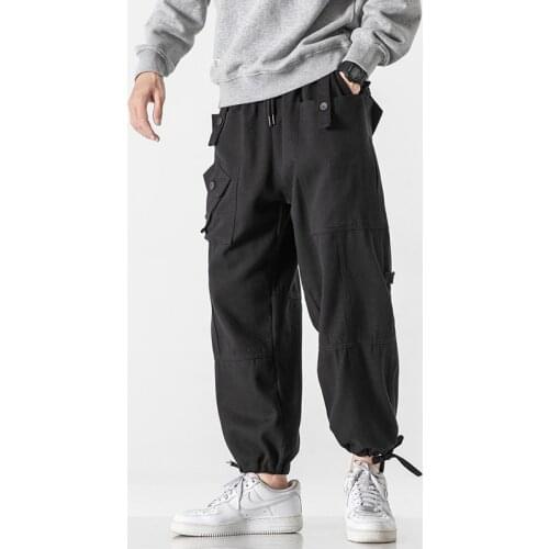 Streetwear Fashions Joggers Hip Hop Trousers Men Harajuku Cargo Pants Korean Style Joggers Trousers Casual Harem Beam feet Pants