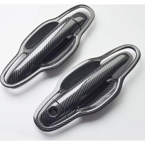 Exterior Car Door Handle Cover Bowl Sticker Moulding Trim for Toyota Highlander 2015 2016 2017 2018 Styling