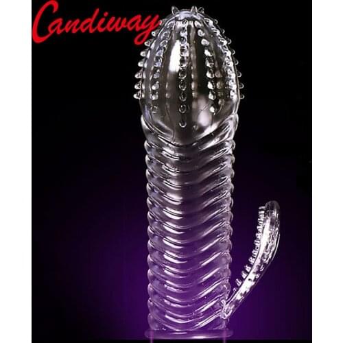 Thorn condoms Penis Extension vibrator sleeve Extender Sex Products lasting dick Cock Rings Delay Reusable Penis Sleeve For Men