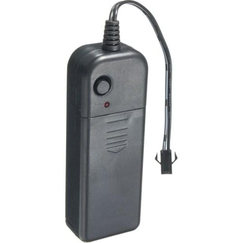 1pcs DC3V AA Battery Holder Box Connector For 1-10m Light EL Wire Glasses Glow Neon Decor Battery Storage Cover Dropshipping