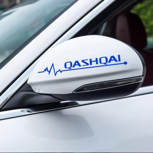 2 x Car Styling Classical Car Vinyl Decal Rear View Decorative Reflective Stickers Car Accessories For Nissan Qashqai Murano