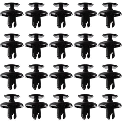 20Pcs Auto Bumper Fastener 7mm Hole Rivet Retainer Push Engine Cover Car Door Trim Panel Clip Fasteners For Toyota