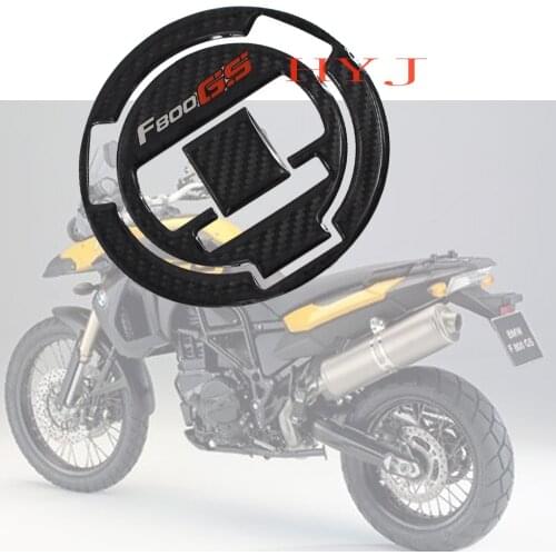 3D Carbon-look Motorcycle Gas Oil Fuel Cap Cover Decal Carbon Fiber Sticker Protect for BMW F800GS F800 GS All Year