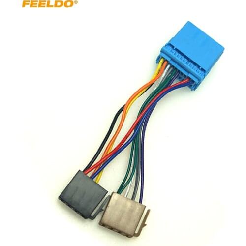 FEELDO Car CD Radio ISO Wiring Harness Adapter for Honda Accord Civic CRV Jazz Odyssey Suzuki Swift SX4 Head Units Cable #HQ6522