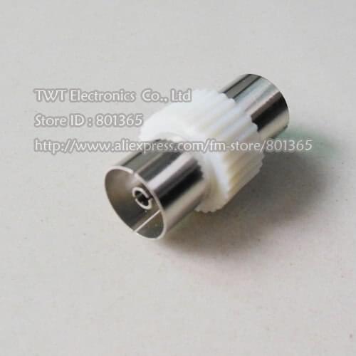 Free shipping TV Connector Female Plug to Female Jack TV Adapter 10Qty