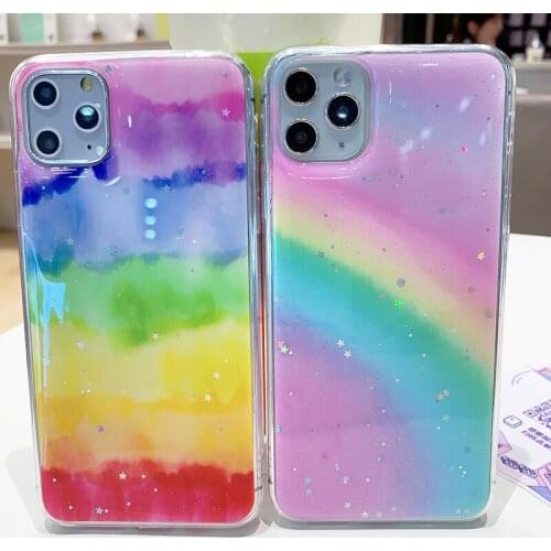 Clear Soft TPU Phone Case For HONOR 9X 8X 10i 20i 20 LITE PLAY3 X10 9A 30S Gold Foil Glitter Mobile Phone Back Cover Shockproof