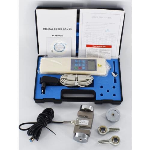 Digital force gauge with external sensor 5000N HF-5K push pull force tester RS232 HF-5000 N/KG/LB