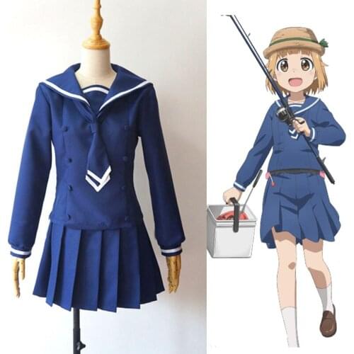 Houkago Teibou Nisshi Diary of our Days at the Breakwa Hina Tsurugi Sailor suit Cosplay Costume custom size