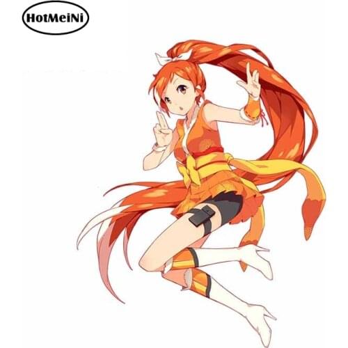 HotMeiNi 13cm x 10.5cm for Crunchy Discord Bots Auto Decal DIY Anime Waterproof Scratch-proof 3D Body for Car Stickers Decor