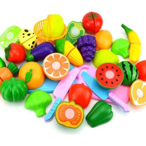 Childrens Kitchen Play House Toys Cutting Fruit Vegetable Food Pretend Play Simulation Learning Educational Toy for children