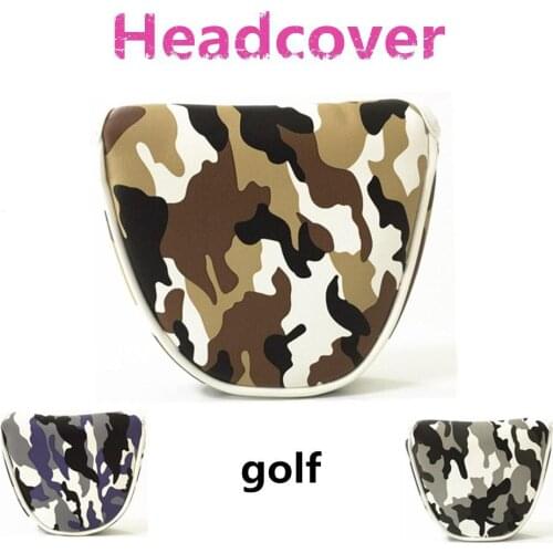 Mounchain Lightweight Golf Clubs Headcover PU Mallet Putter Cover Headcover Golf Accessories
