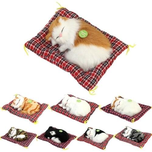 Hot Cute Baby Animal Doll Plush Sleeping Dogs Stuffed Toys with Sound Kids Kawaii Christmas Birthday New Year Gift For Children