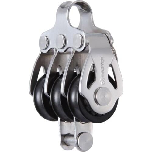 Marine Boat Yacht Sailboat Dinghy 22mm 7/8 Inch Triple Becket Block Small Boat Block Master SB-2206F