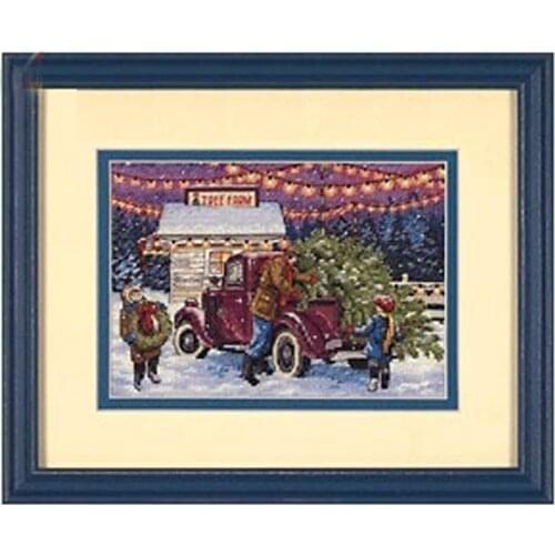 Top Quality Hot Selling Lovely Counted Cross Stitch Kit Christmas Tree Ornament Dim 08802