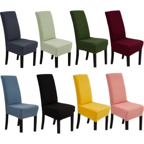 Solid plain dyed Chair Covers Spandex For Wedding Dining Room Office Banquet housse de chaise chair cover