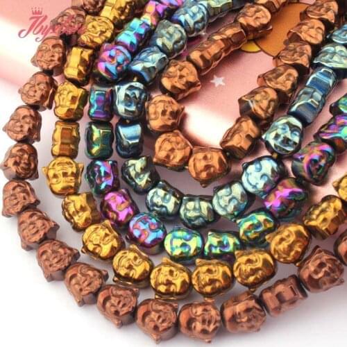 8mm Natural Buddha Hematite Loose Spacer Stone Beads For DIY Necklace Bracelets Earring Jewelry Making Strand 15" Free Shipping