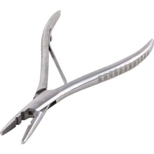 HARMONY 10 Pieces Stainless steel hair pliers with male & female face for micro ring beads hair extensions tools ( Style 16 )