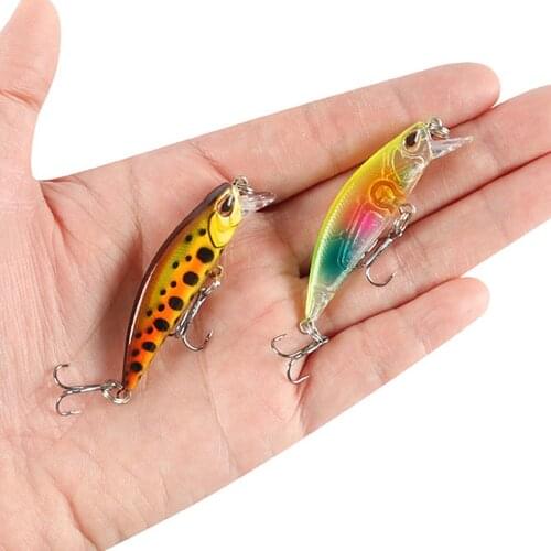 POETRYYI 60S Sinking Minnow Fishing Lures 55mm 5g Jerkbait Bass Pike Trout Wobblers Swimbait Artificial Hard Bait
