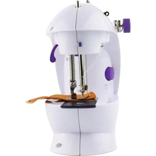 Mini Sewing Machine Portable Handheld Stitch Sew Needlework Cordless Clothes Fabrics Hand Electric Sewing Machines Accessories 2