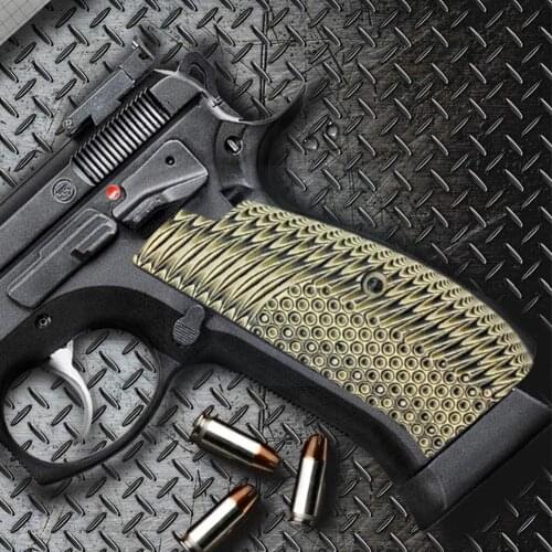 Military Model Grip Anti-slip Tactical Handle Cz75 Full 75b Shadow Size, Grips Screw For Cz Sp-01 Bd 2, G10 Grips Series, 7 C4h0