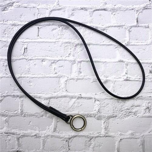 Mobile Phone Straps Retro Clip Genuine Leather Neck Rope Lanyard para llaves for Camera Holder ID Pass Card Name Badge Holder