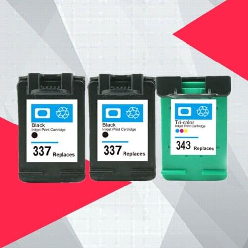 Compatible for HP 343 337 Ink Cartridge for HP337 343 for HP Photosmart 2575 8050 C4180 D5160 Deskjet 6940 D4160