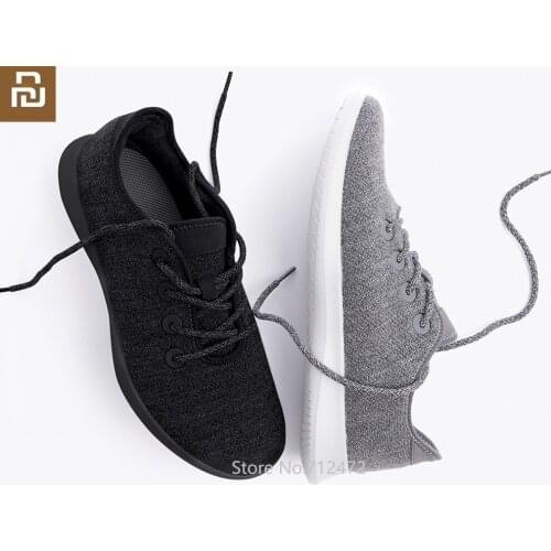 Youpin Aishoes Comfortable wool Keep warm Lightweight casual shoes Fitness Running Driving shoes Autumn Winter men Sneakers