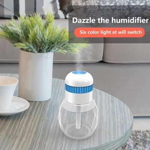 Bottle Cap USB humidifier Humidifier Change Color Simple Maneuverable Home Office Car Rotate 360 Degrees Mute Humidification