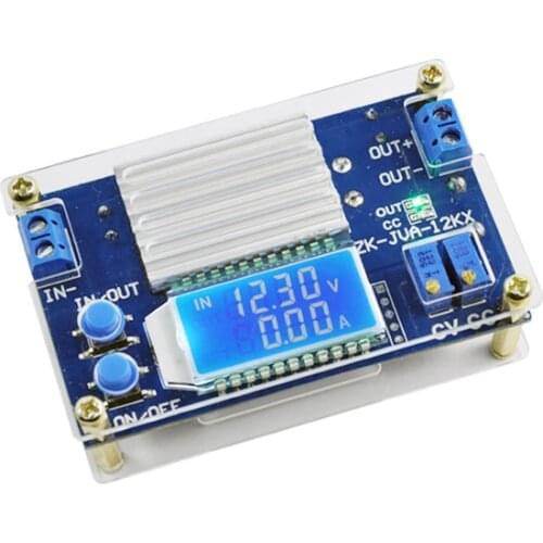 High quality DC CC CV Buck Converter Step-down Power Module 5.3-32V to 1.2-32V 12A/160W lcd Voltage and current power display