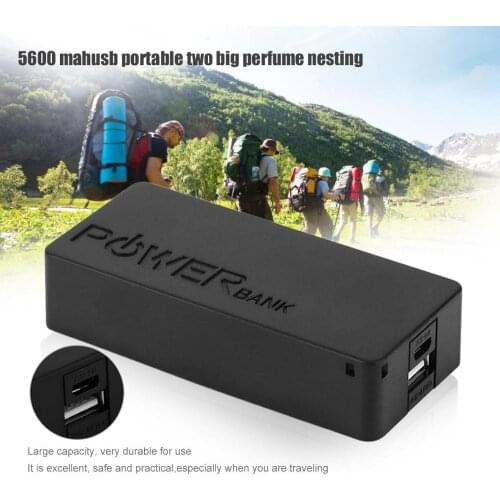 Candy Color Fashion 5600mAh USB Power Bank Cases Portable External Battery Storage Charging Box Case For Mobile Phones