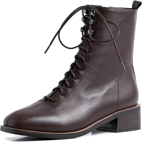 New style Genuine leather Riding boots Womens boots Autumn and winter Fashion female boots Womens shoes