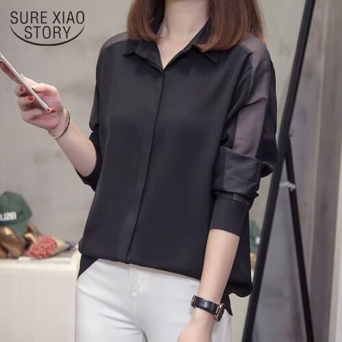 Cardigan Autumn Loose Office Work Shirt Plus Size Women Shirts Long Sleeved Blouses Bottom Shirt Ladies Top 4XL 7656 50