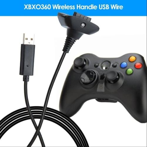 1.5m USB Charging Cable for Xbox 360 Wireless Game Controller Play Charging Charger Cable Cord High Quality Game Accessory 2019