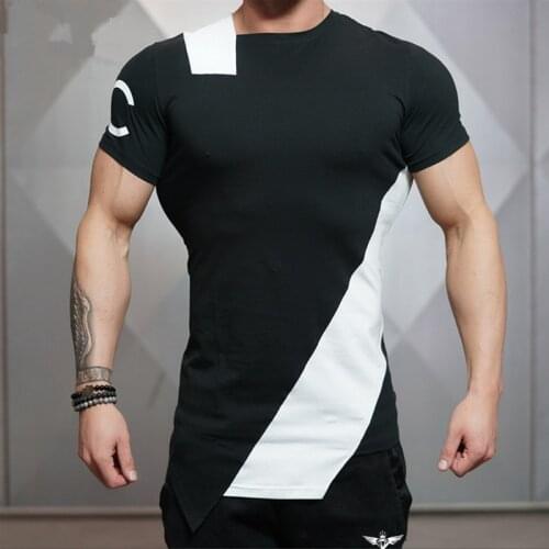2021 Gyms Bodyengineers Summer The Stadium Shark Stringer T-shirt Man Bodybuilding And Fitness Crime Short Sleeve T-shirt
