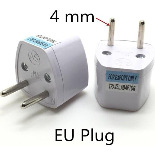 300 pcs Universal AU US UK To EU AC Power Plug Travel Adapter Outlet Converter Socket for Traveller or Home Use