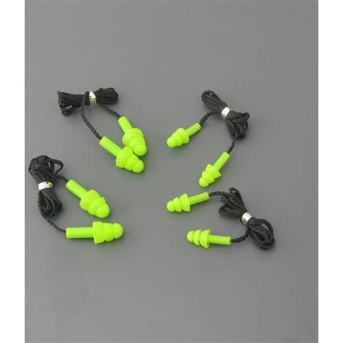 400pcs Soft Anti-Noise Ear Plug Waterproof Swimming FDA Silicone Swim Earplugs For Adult Children Swimmers Diving With Rope